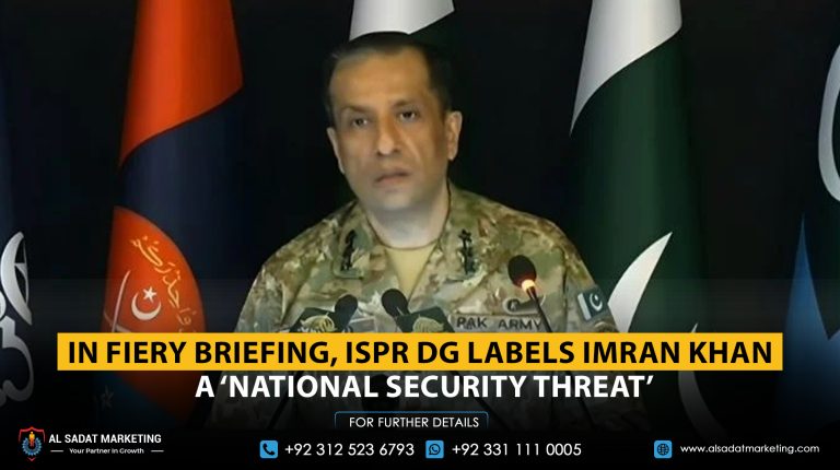 In Fiery Briefing, ISPR DG Labels Imran Khan a ‘National Security Threat’