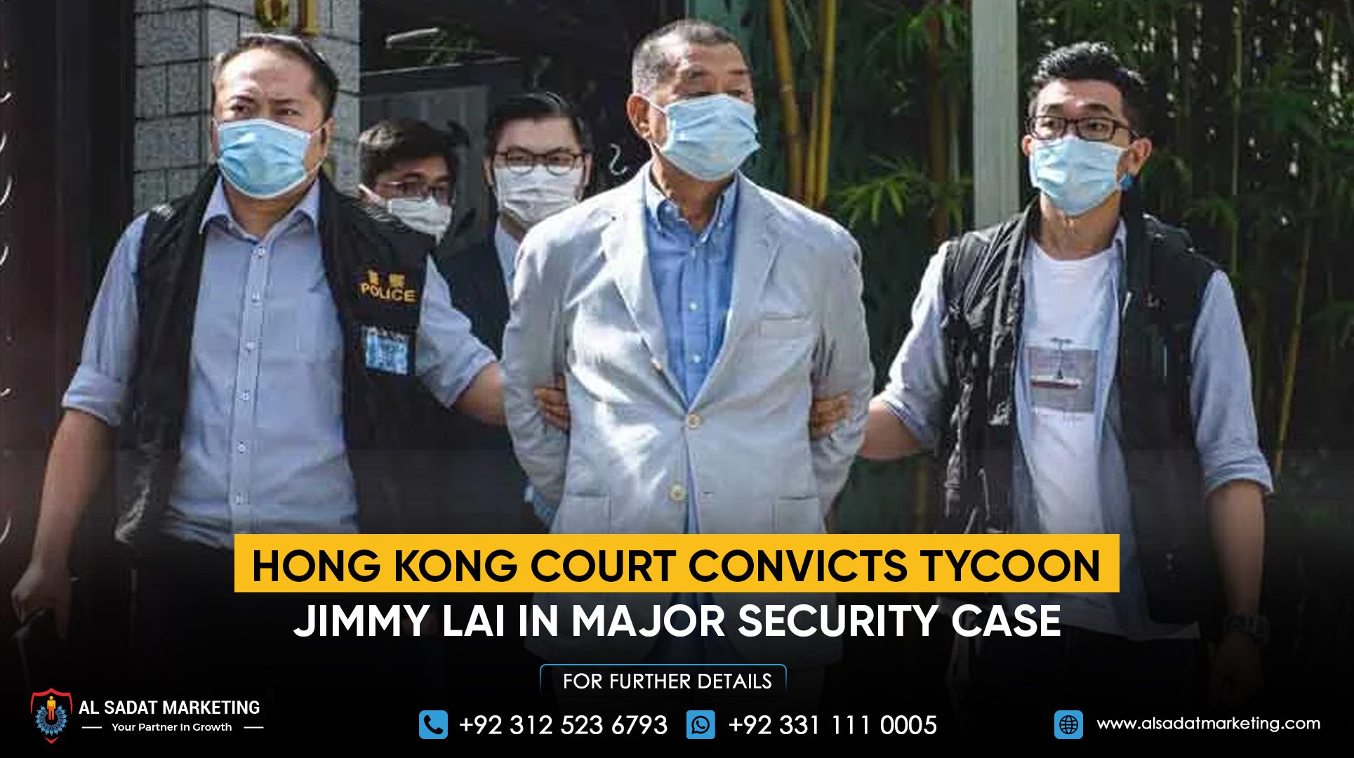 Hong Kong court convicts tycoon Jimmy Lai in major security case