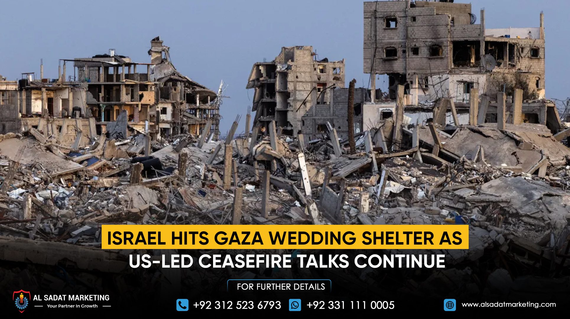 Israel hits Gaza wedding shelter as US-led ceasefire talks continue