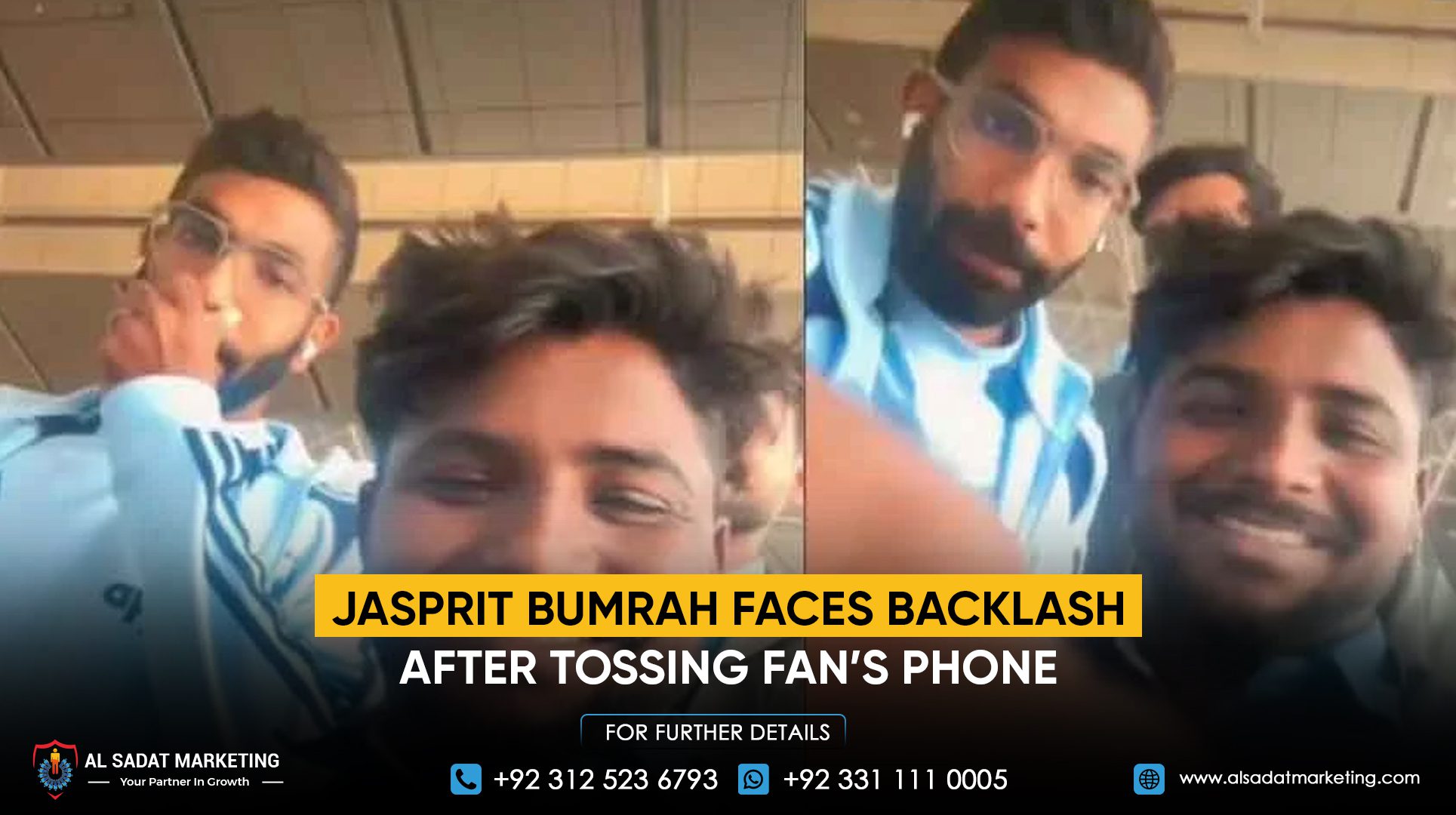 Jasprit Bumrah faces backlash after tossing a fan’s phone