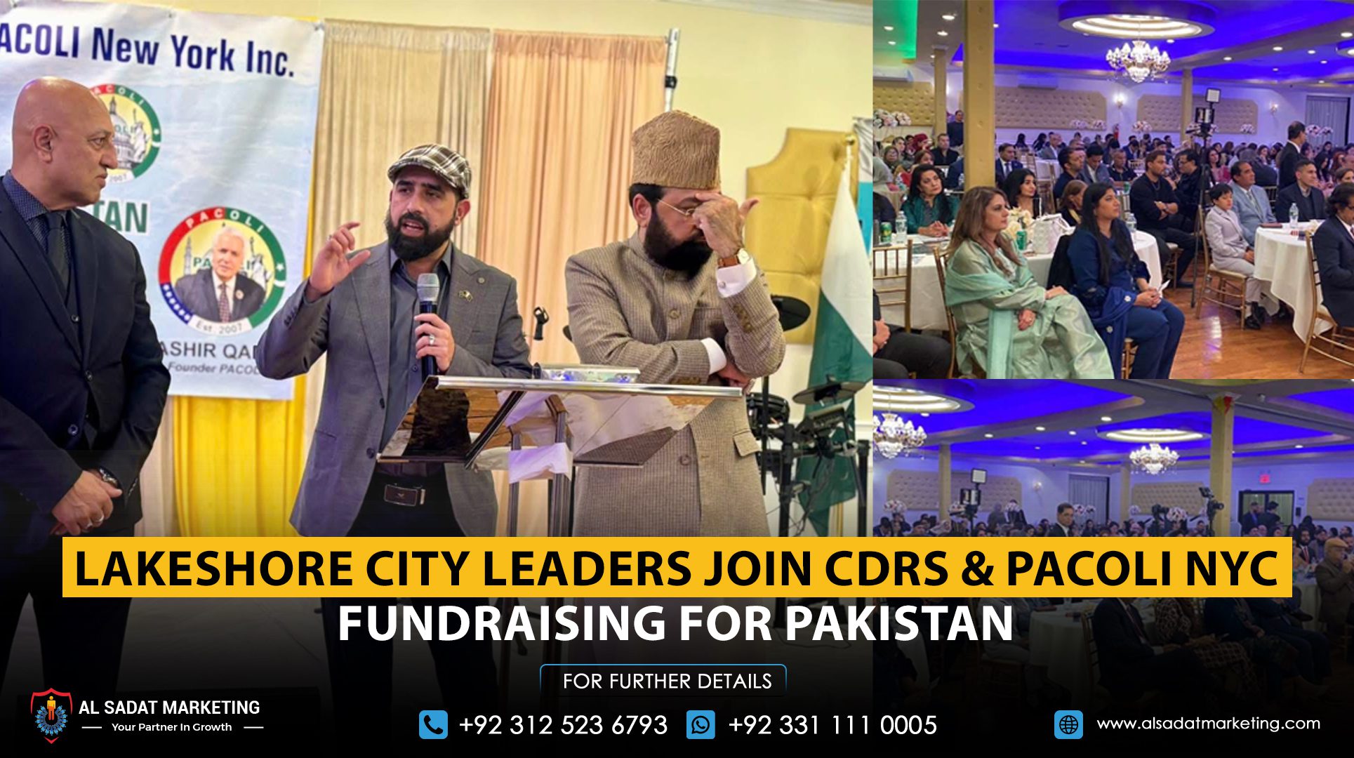 Lakeshore City Representatives Attend CDRS & PACOLI NYC Fundraiser for Pakistan