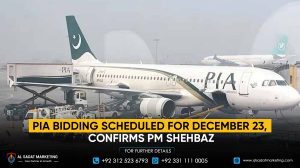 PIA Bidding Scheduled for December 23, Confirms PM Shehbaz