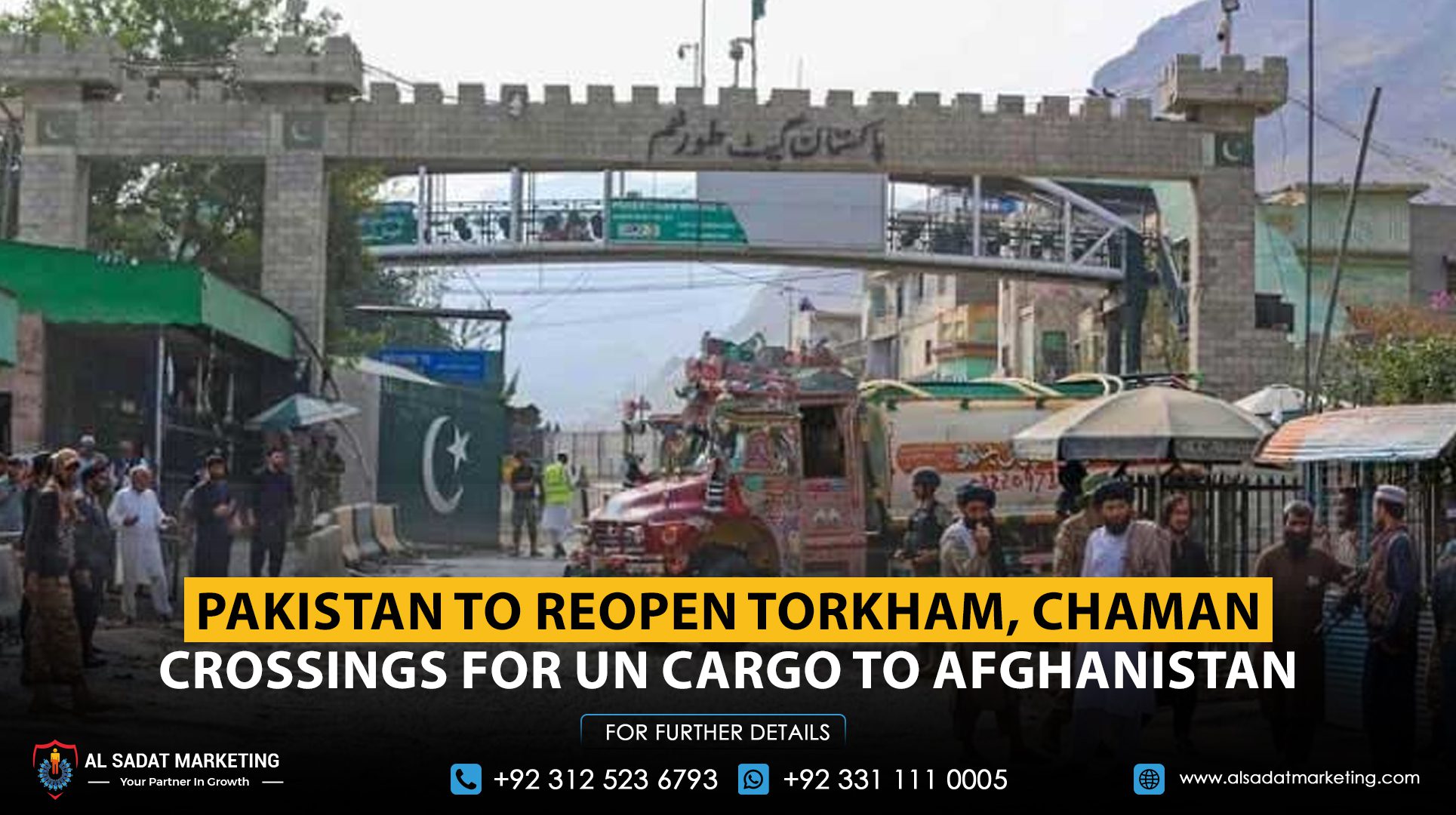 Pakistan to Reopen Torkham, Chaman Crossings for UN Cargo to Afghanistan