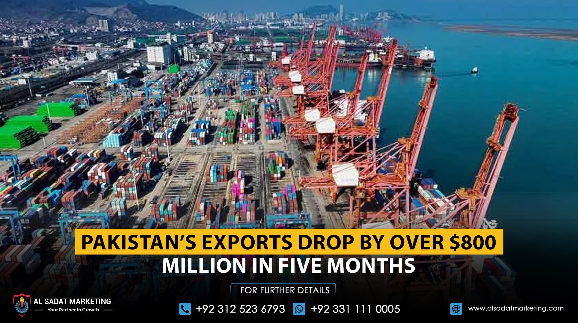 Pakistan’s Exports Drop by Over $800 Million in Five Months