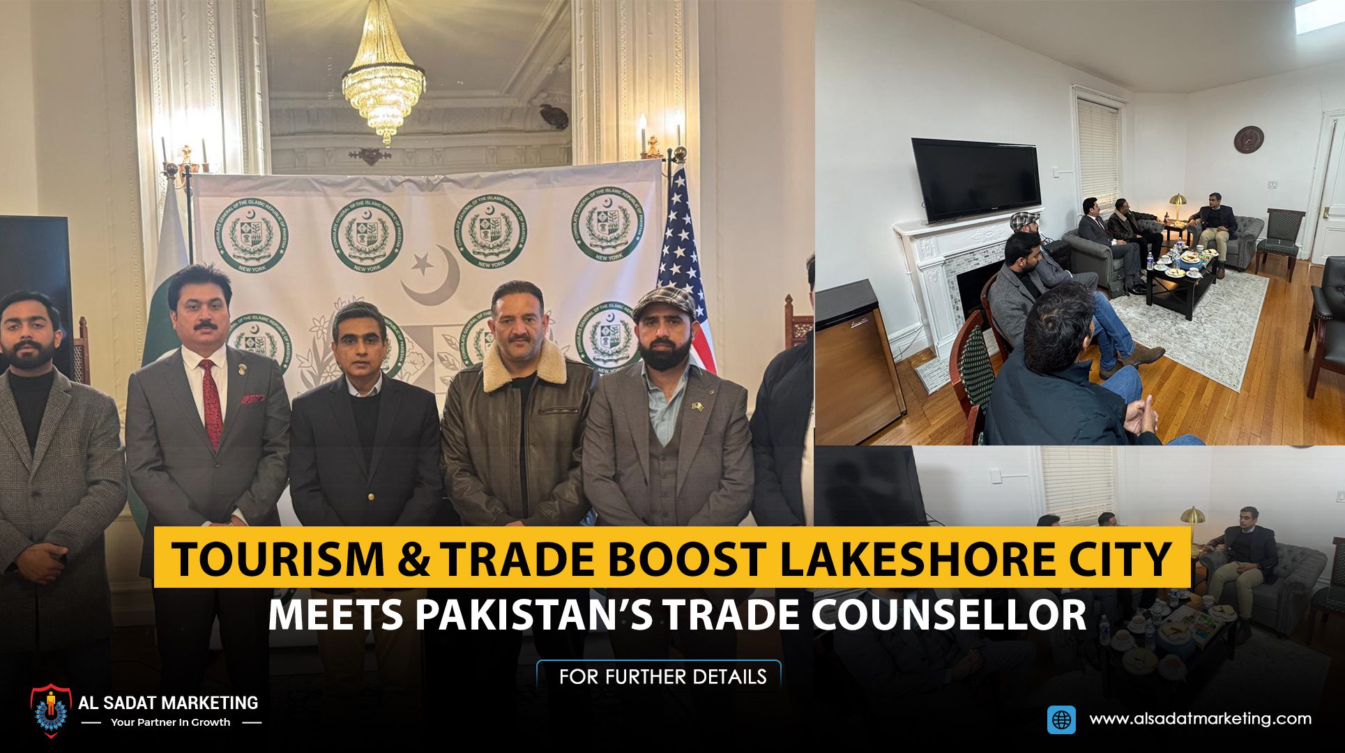 Tourism & Trade Boost: Lakeshore City Meets Pakistan’s Trade Counsellor
