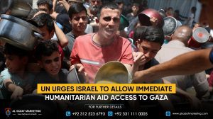UN Urges Israel to Allow Immediate Humanitarian Aid Access to Gaza