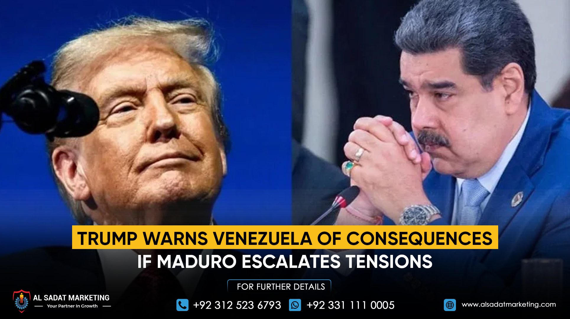 Trump Warns Venezuela of Consequences if Maduro Escalates Tensions