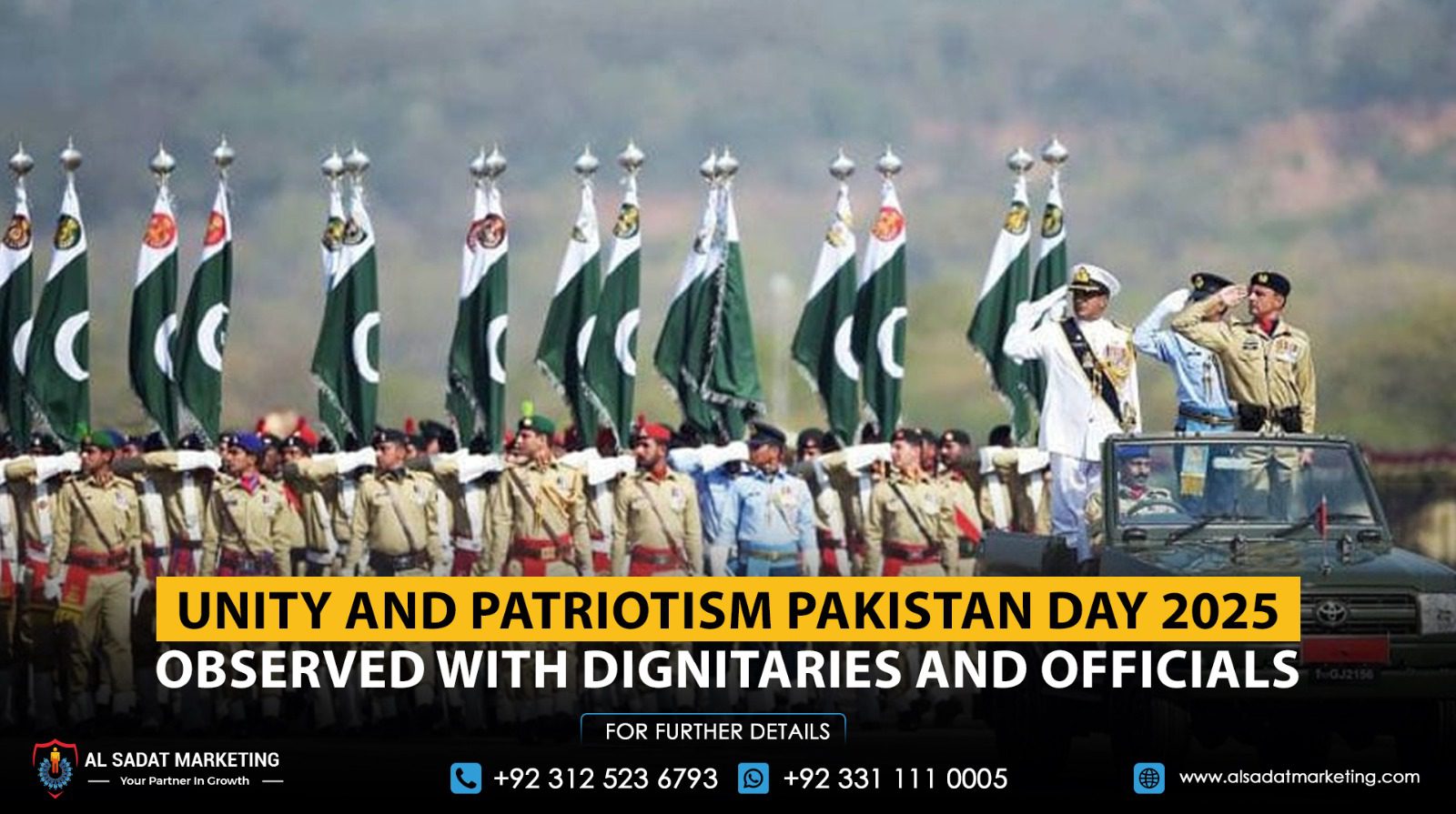 Unity and Patriotism: Pakistan Day 2025 Observed with Dignitaries and Officials