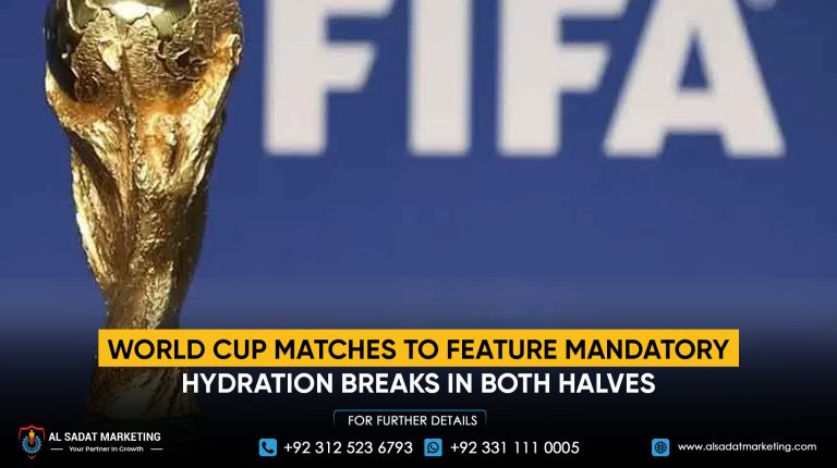 World Cup matches to feature mandatory hydration breaks in both halves