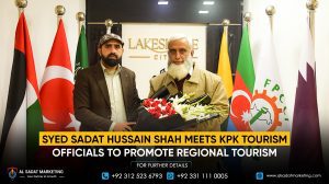 Syed Sadat Hussain Shah meets KPK Tourism Officials to promote regional tourism