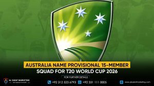 Australia name provisional 15-member squad for T20 World Cup 2026