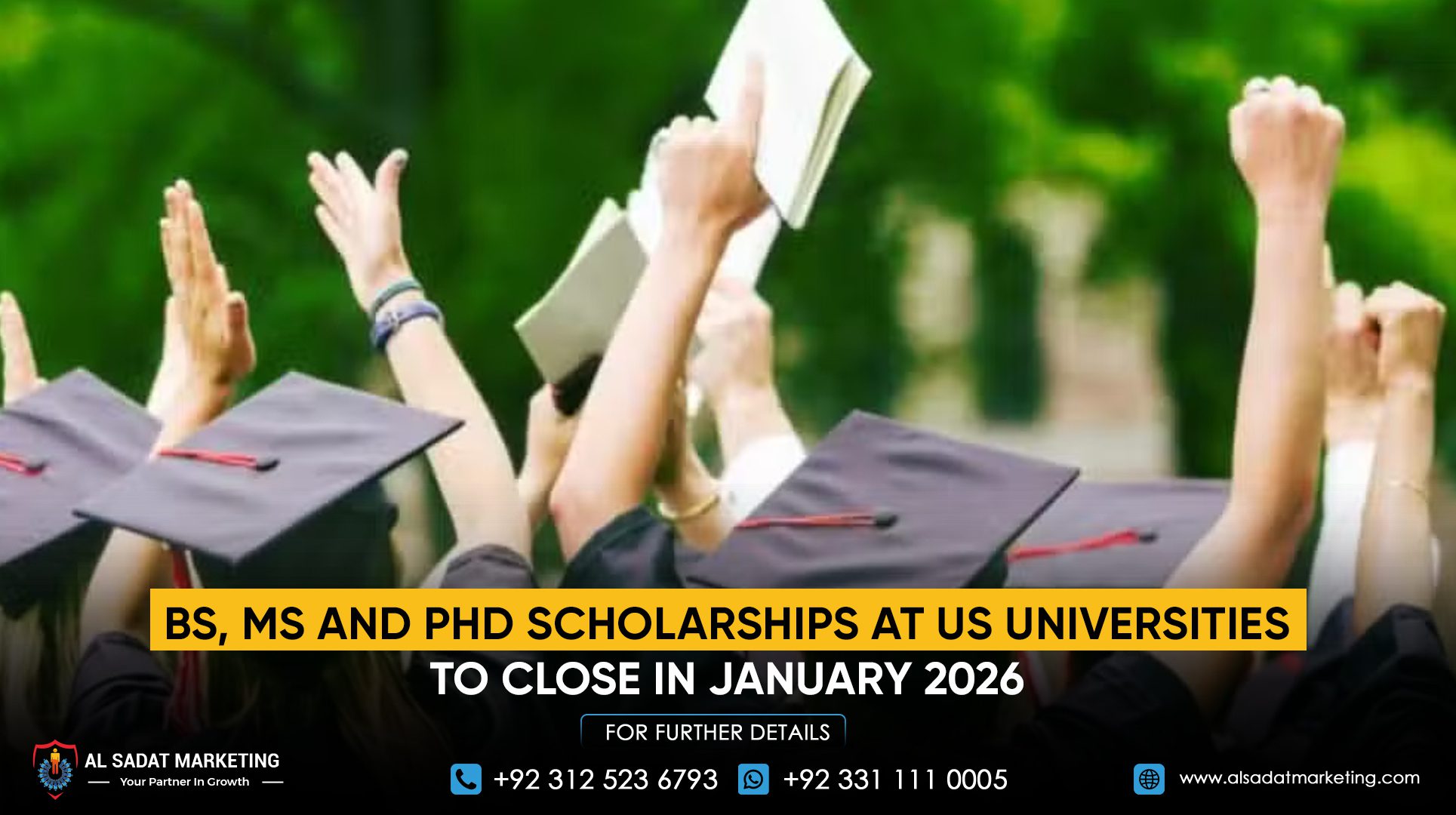 BS, MS and PhD Scholarships at US Universities to Close in January 2026