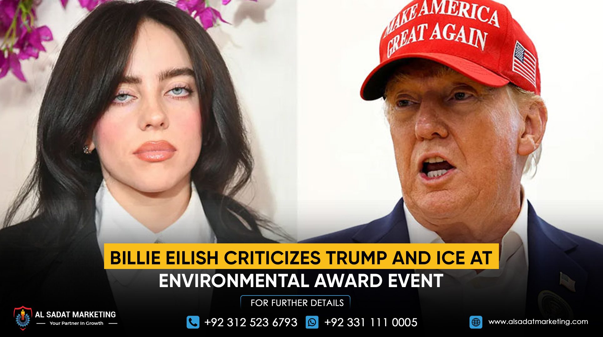 Billie Eilish Criticizes Trump and ICE at Environmental Award Event