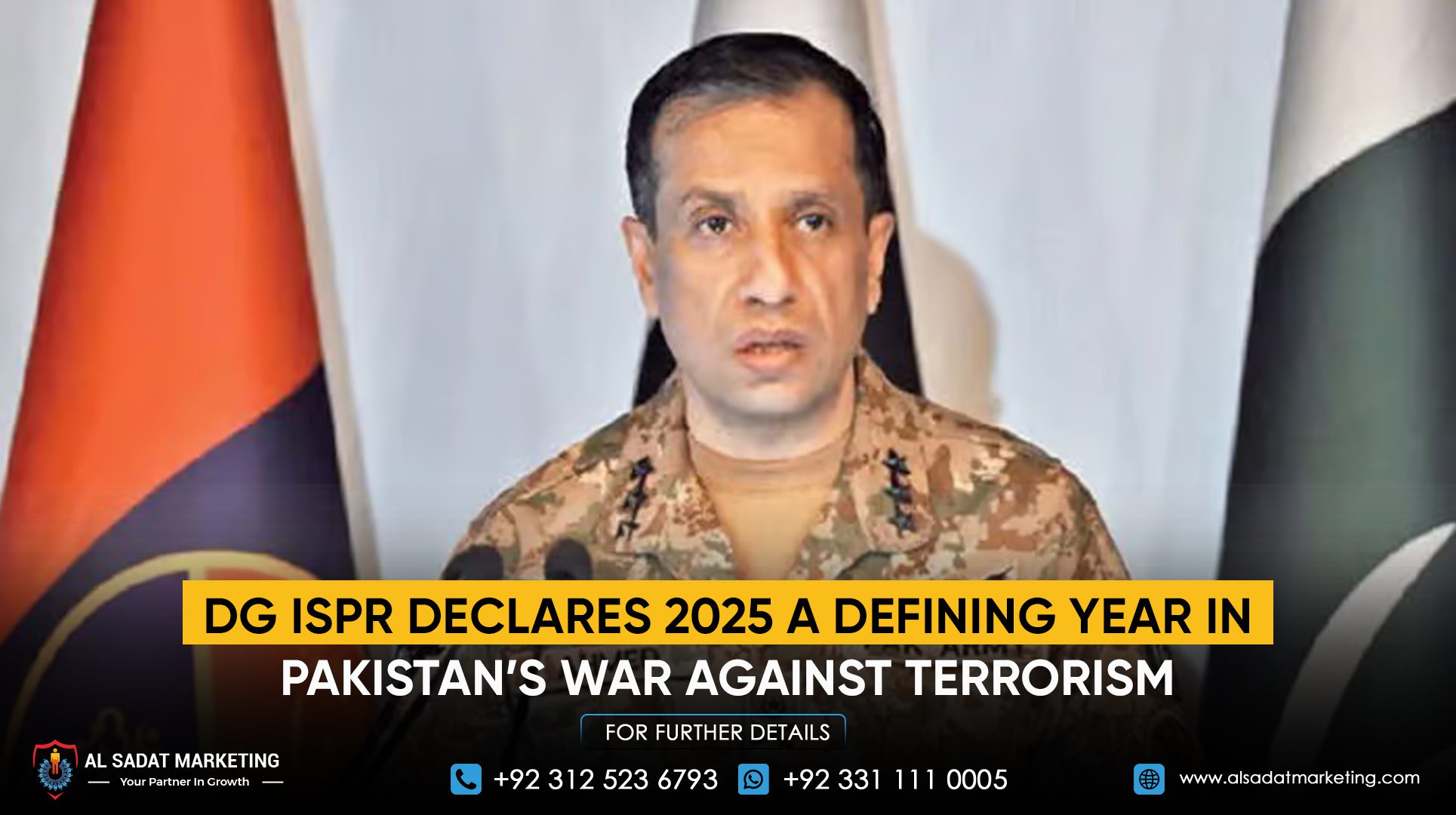 DG ISPR Declares 2025 a Defining Year in Pakistan’s War Against Terrorism