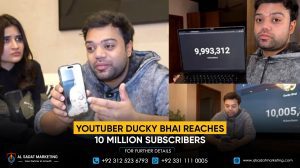 YouTuber Ducky Bhai Reaches 10 Million Subscribers