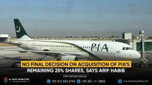 No Final Decision on Acquisition of PIA’s Remaining 25% Shares, Says Arif Habib