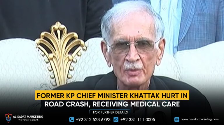 Former KP Chief Minister Khattak Hurt in Road Crash, Receiving Medical Care