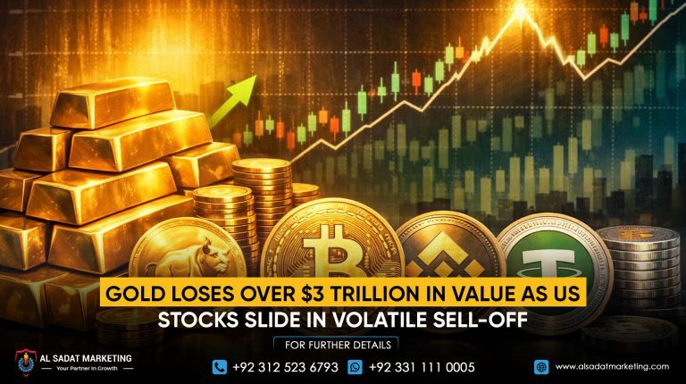 Gold Loses Over $3 Trillion in Value as US Stocks Slide in Volatile Sell-Off
