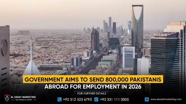 Government Aims to Send 800,000 Pakistanis Abroad for Employment in 2026