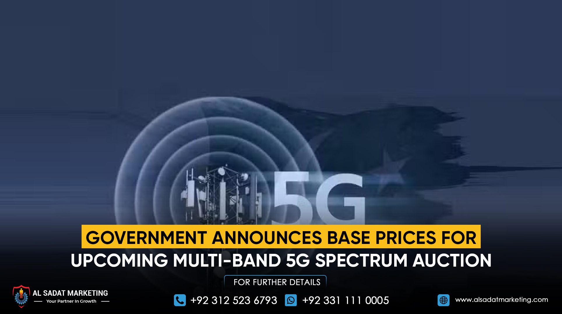 Government Announces Base Prices for Upcoming Multi-Band 5G Spectrum Auction