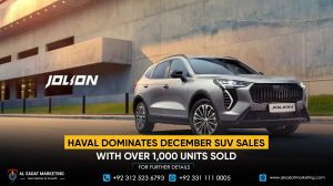 Haval Dominates December SUV Sales with Over 1,000 Units Sold