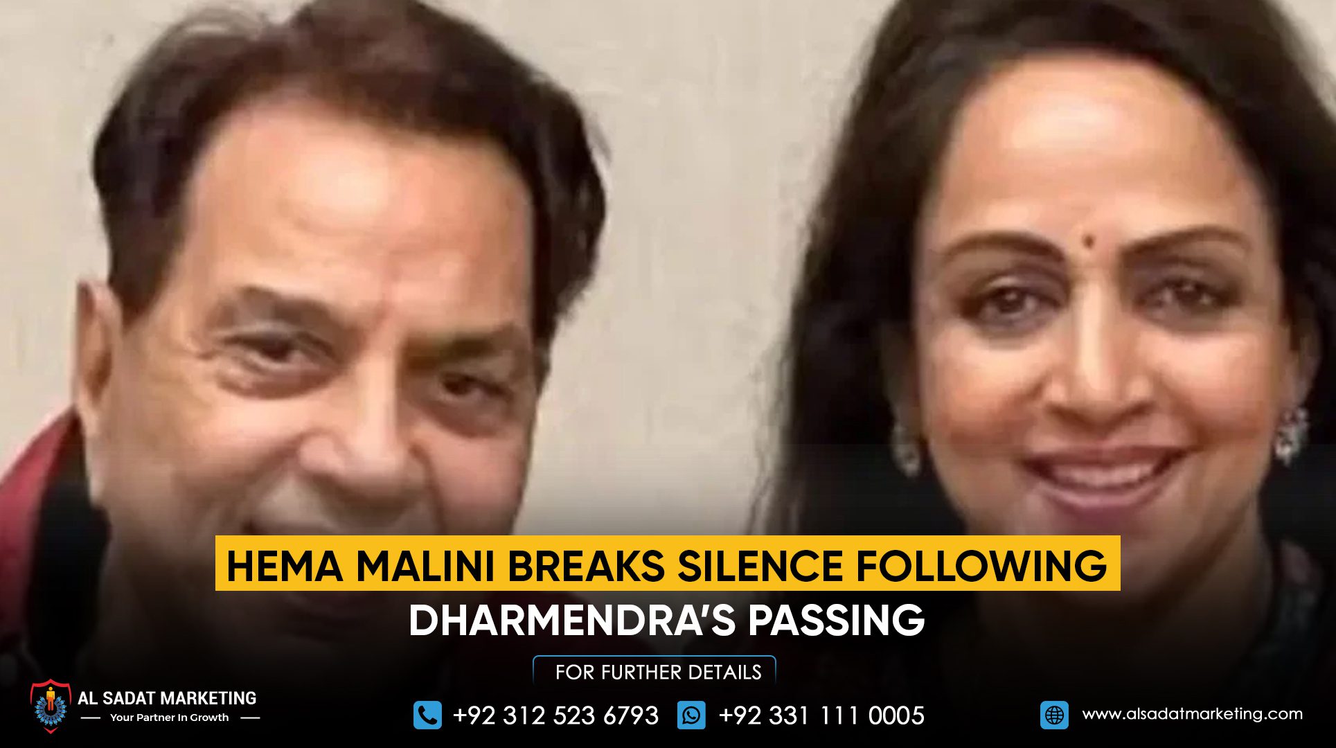 Hema Malini Breaks Silence Following Dharmendra’s Passing