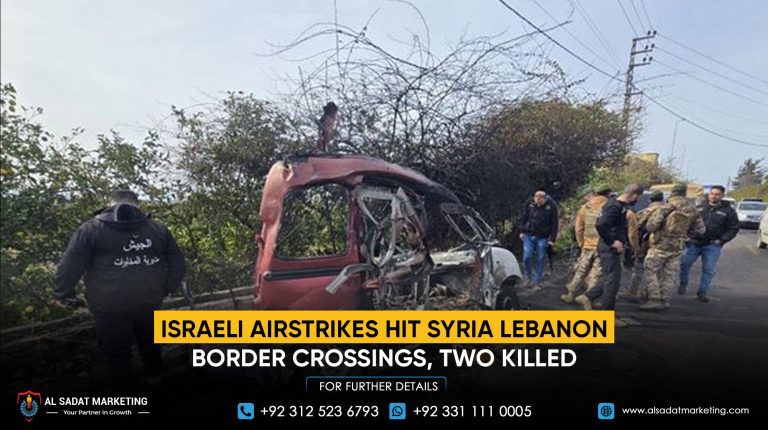 Israeli Airstrikes Hit Syria–Lebanon Border Crossings, Two Killed
