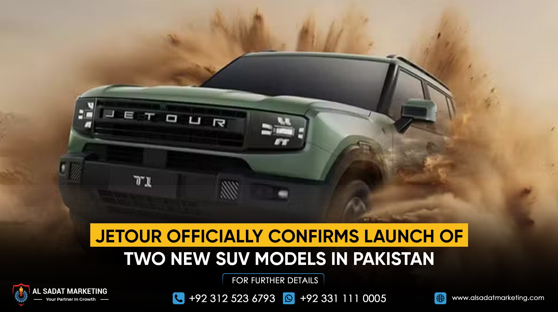 Jetour Officially Confirms Launch of Two New SUV Models in Pakistan