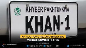 KP Auctions Record-Breaking Vehicle Number Plates