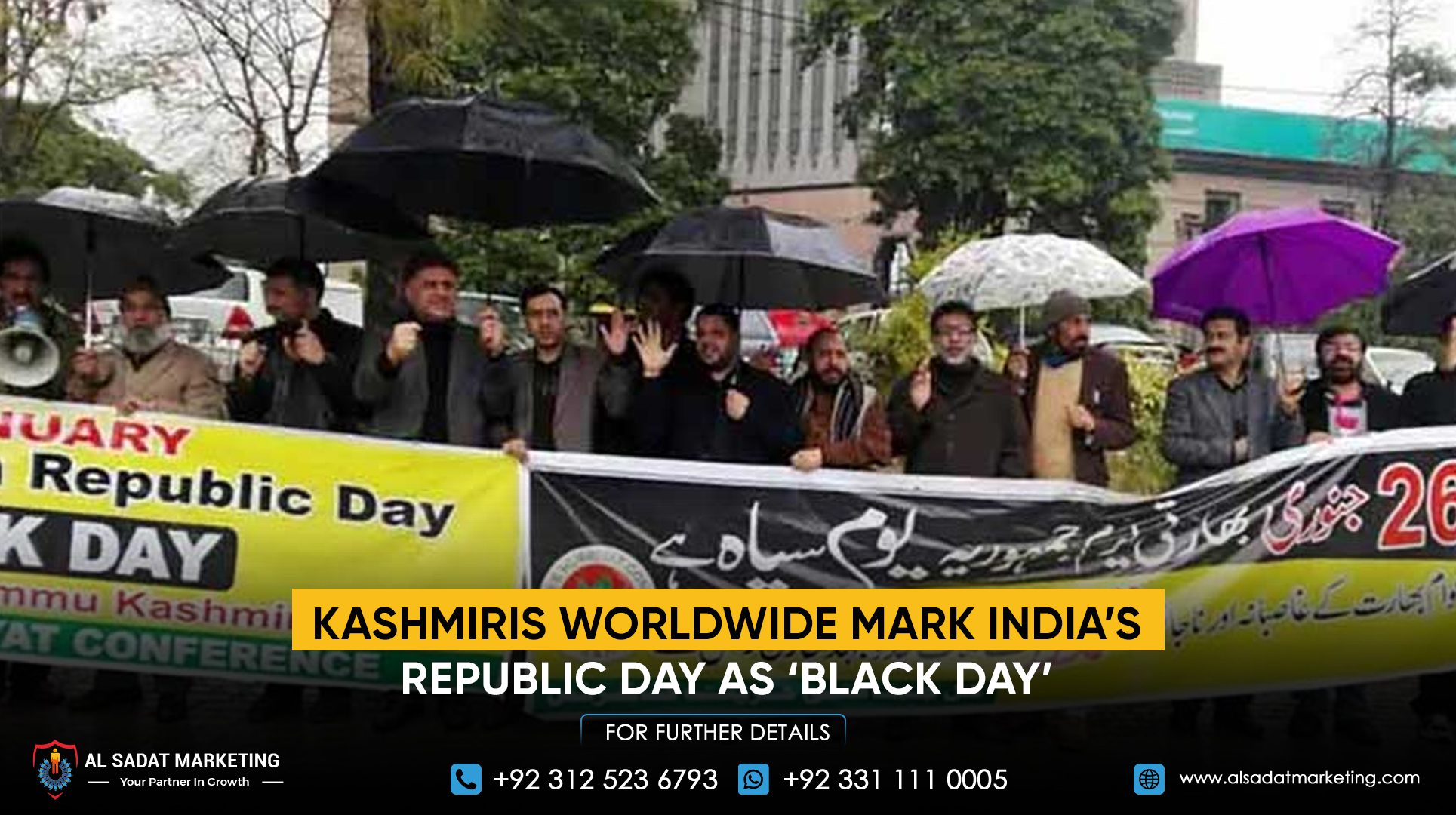 Kashmiris Worldwide Mark India’s Republic Day as ‘Black Day’