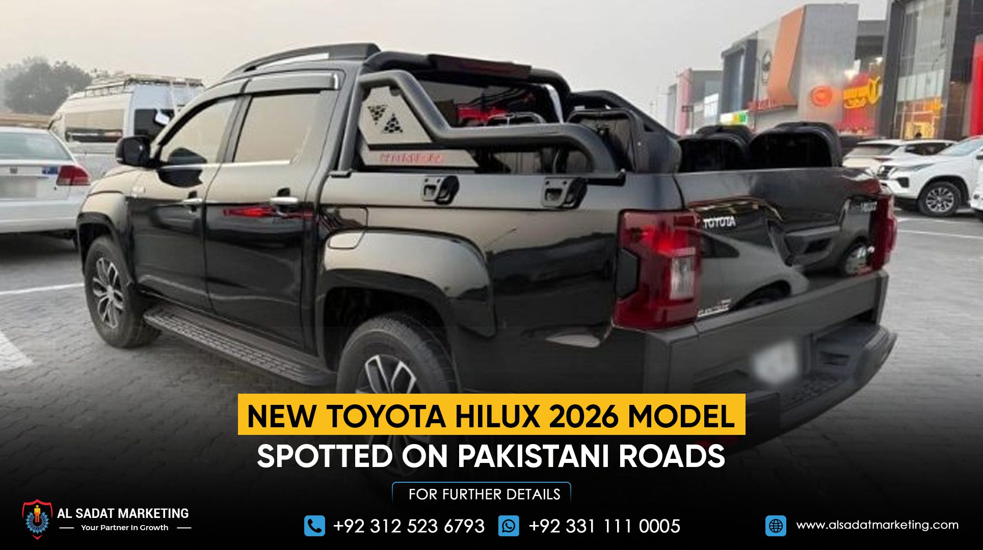 New Toyota Hilux 2026 Model Spotted on Pakistani Roads
