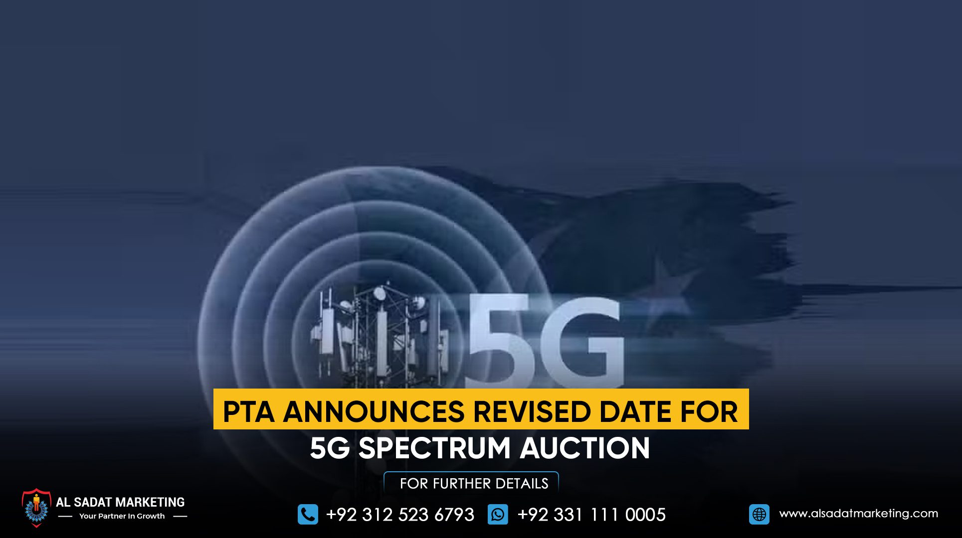 PTA Announces Revised Date for 5G Spectrum Auction