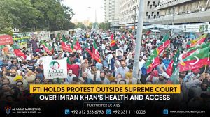 PTI Holds Protest Outside Supreme Court Over Imran Khan’s Health and Access