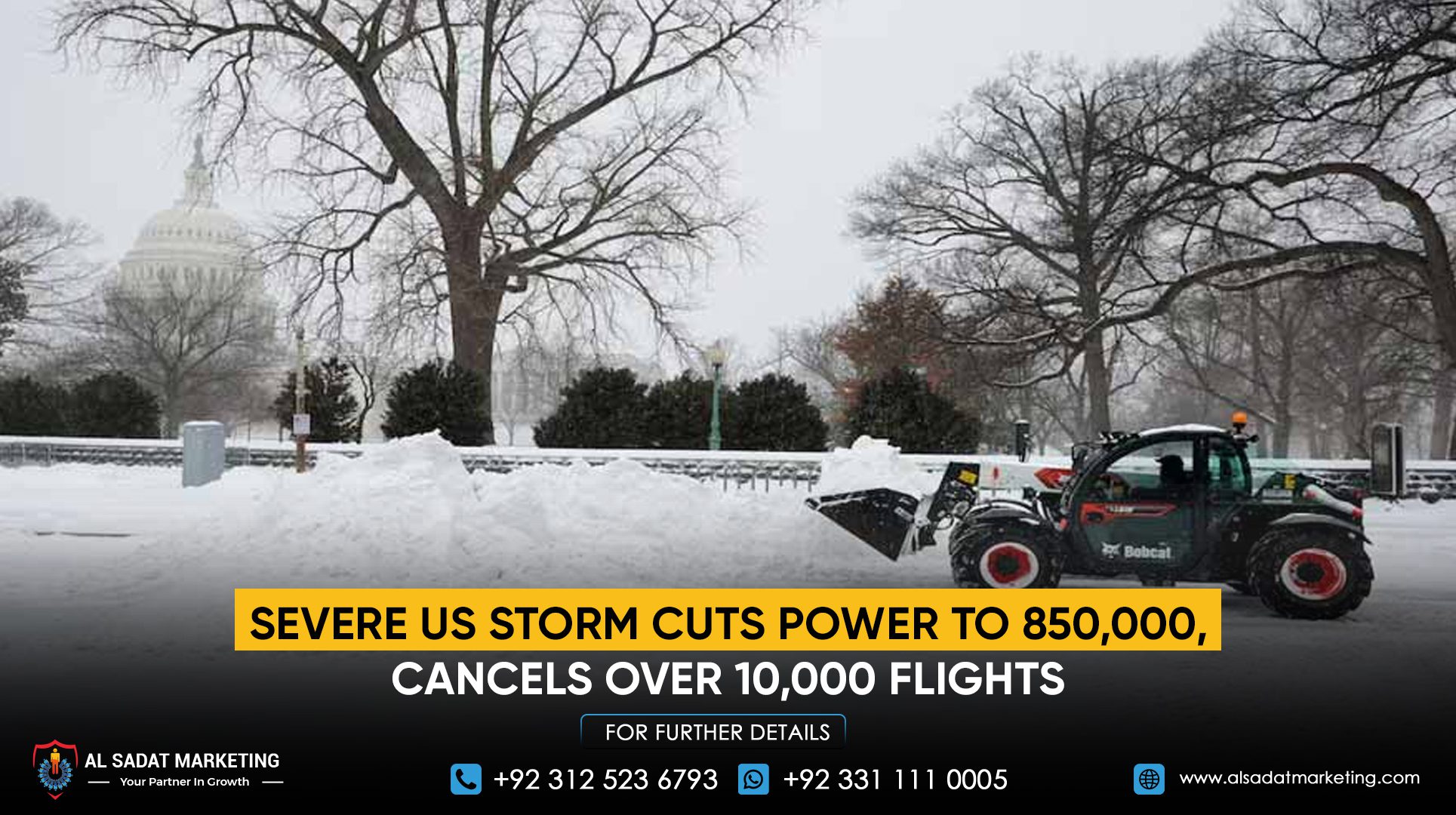 Severe US Storm Cuts Power to 850,000, Cancels Over 10,000 Flights