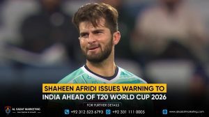 Shaheen Afridi Issues Warning to India Ahead of T20 World Cup 2026