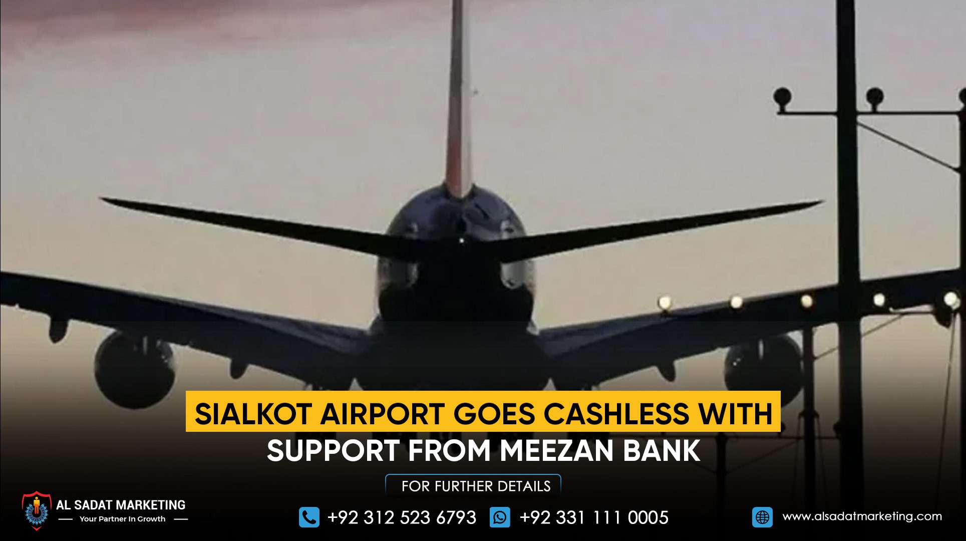 Sialkot Airport Goes Cashless with Support from Meezan Bank