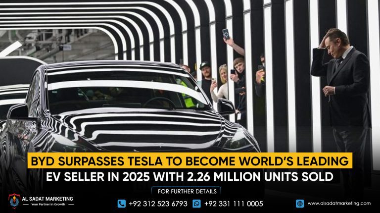 BYD Surpasses Tesla to Become World’s Leading EV Seller in 2025 with 2.26 Million Units Sold