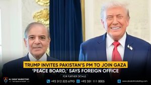 Trump Invites Pakistan’s PM to Join Gaza ‘Peace Board,’ Says Foreign Office