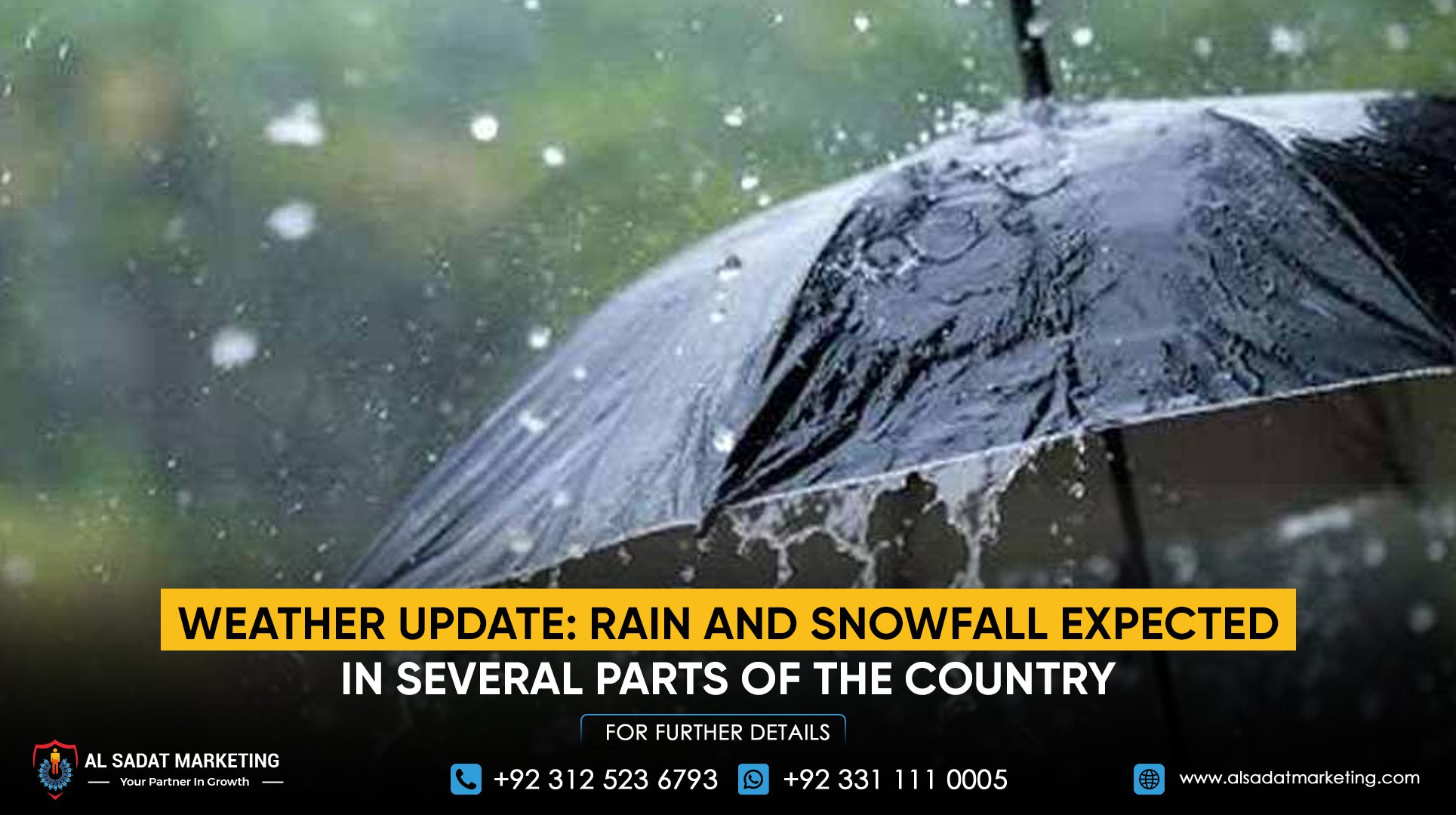 Weather Update: Rain and Snowfall Expected in Several Parts of the Country