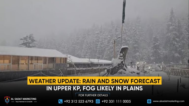 Weather Update: Rain and Snow Forecast in Upper KP, Fog Likely in Plains