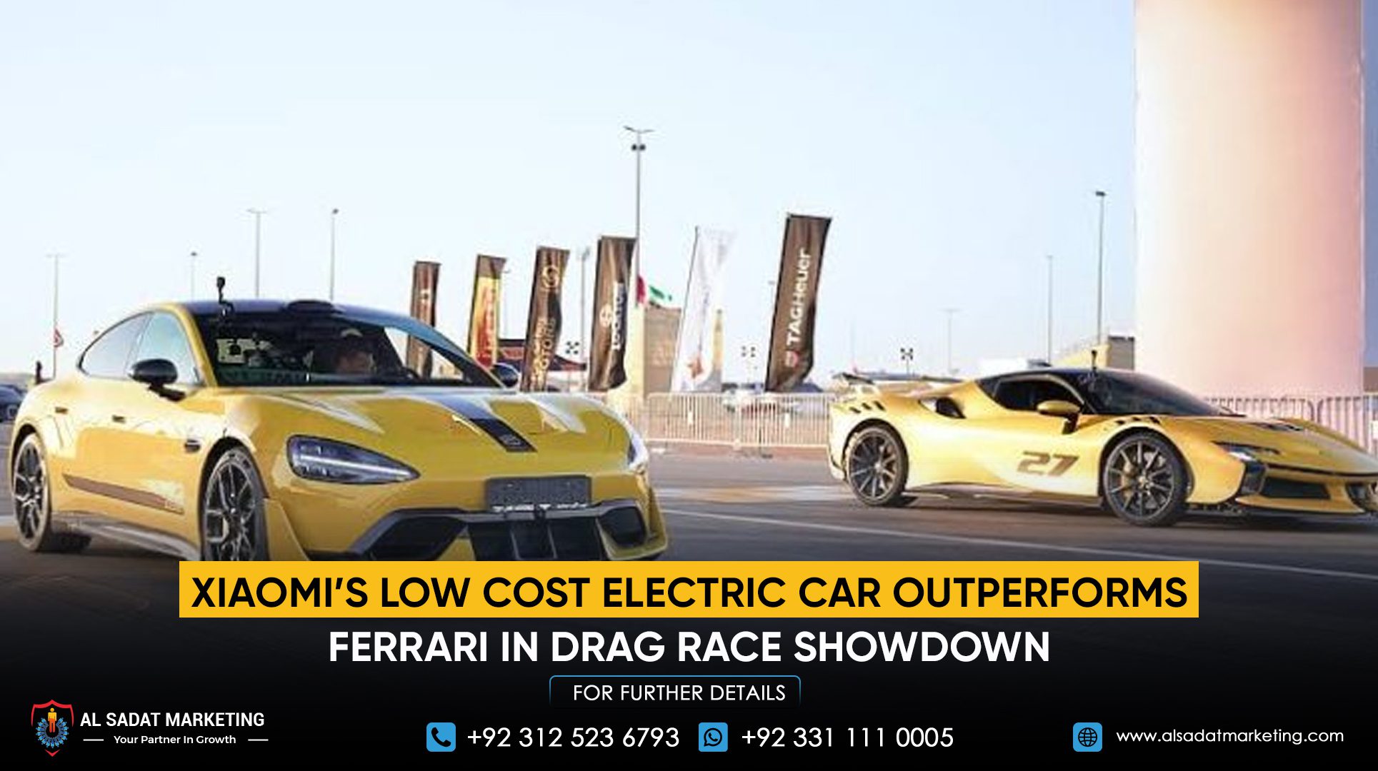 Xiaomi’s Low-Cost Electric Car Outperforms Ferrari in Drag Race Showdown