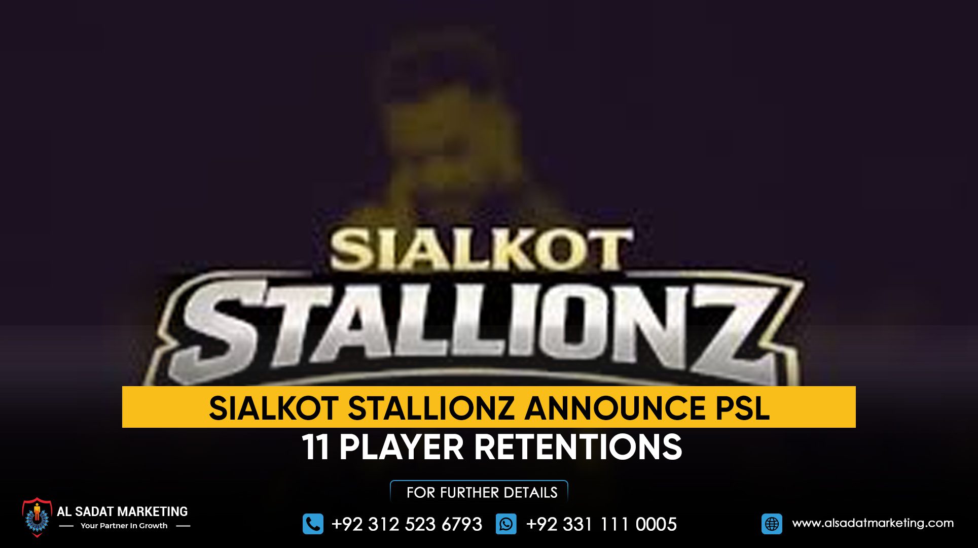 Sialkot Stallionz Announce PSL 11 Player Retentions