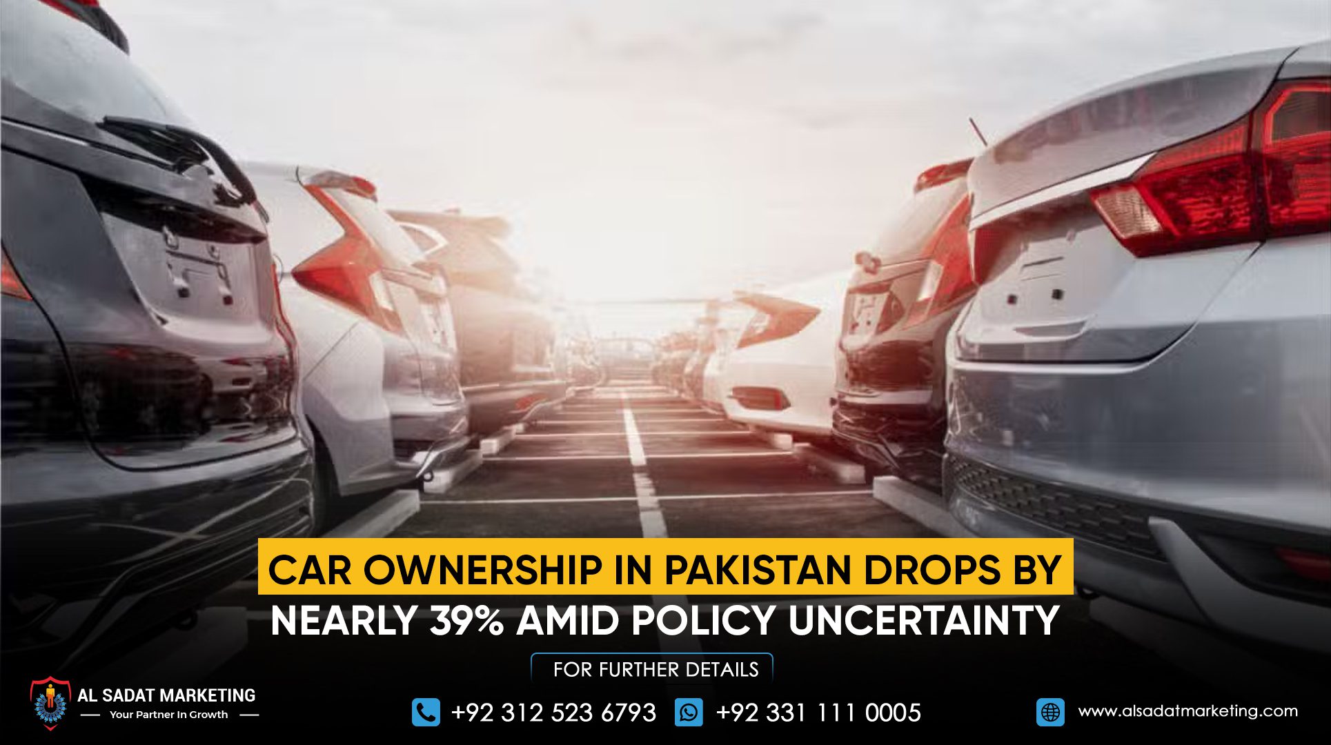 Car Ownership in Pakistan Drops by Nearly 39% Amid Policy Uncertainty