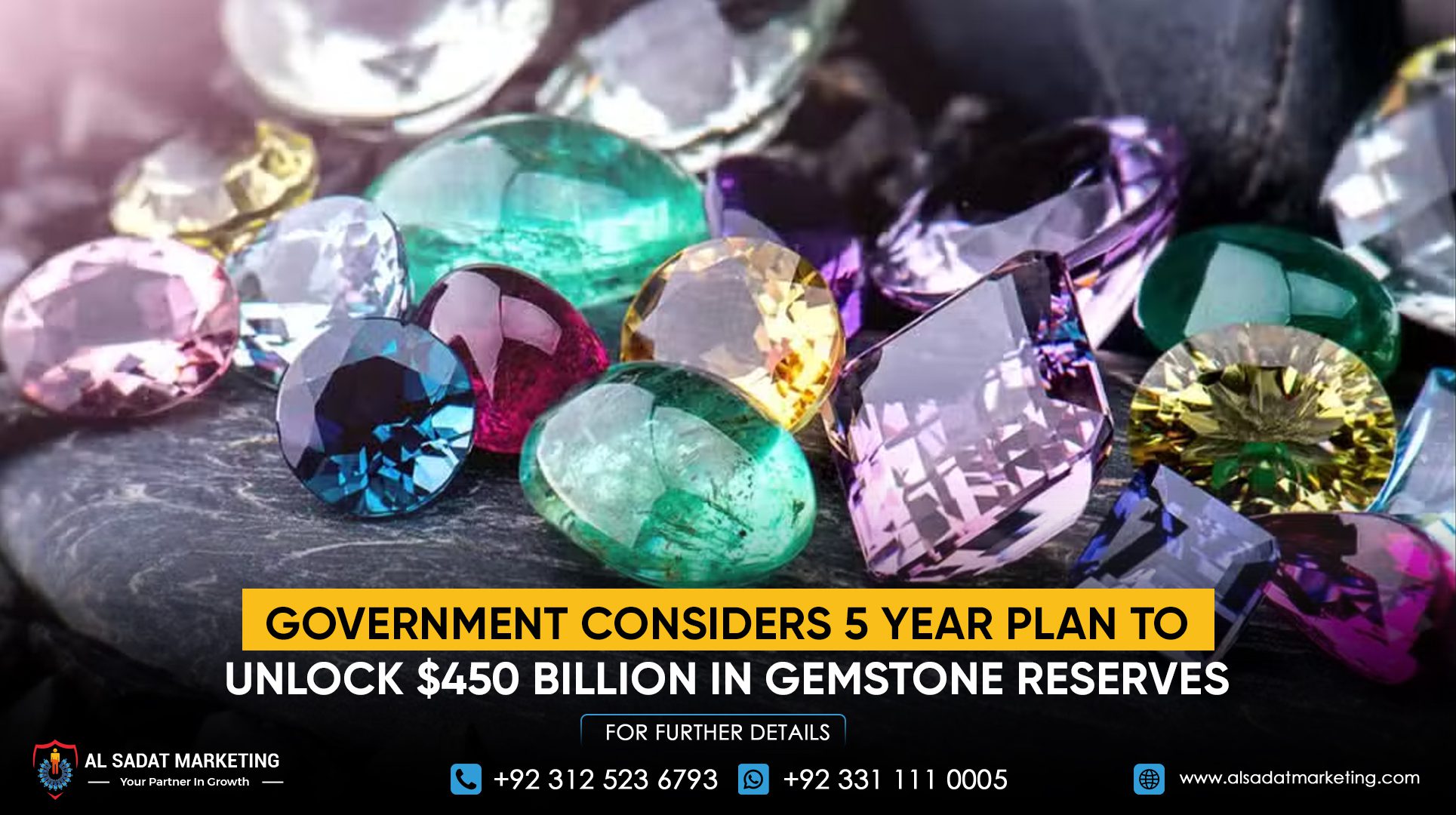 Government Considers 5-Year Plan to Unlock $450 Billion in Gemstone Reserves