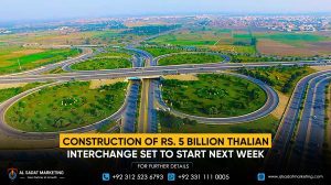 Construction of Rs. 5 Billion Thalian Interchange Set to Start Next Week