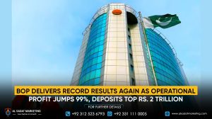 BOP Delivers Record Results Again as Operational Profit Jumps 99%, Deposits Top Rs. 2 Trillion