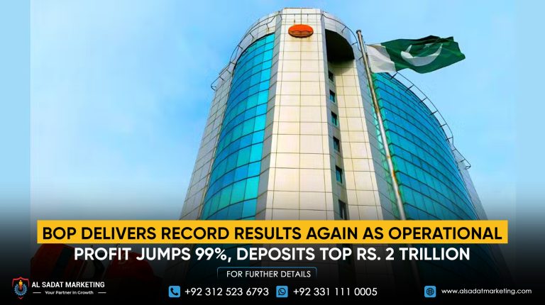 BOP Delivers Record Results Again as Operational Profit Jumps 99%, Deposits Top Rs. 2 Trillion