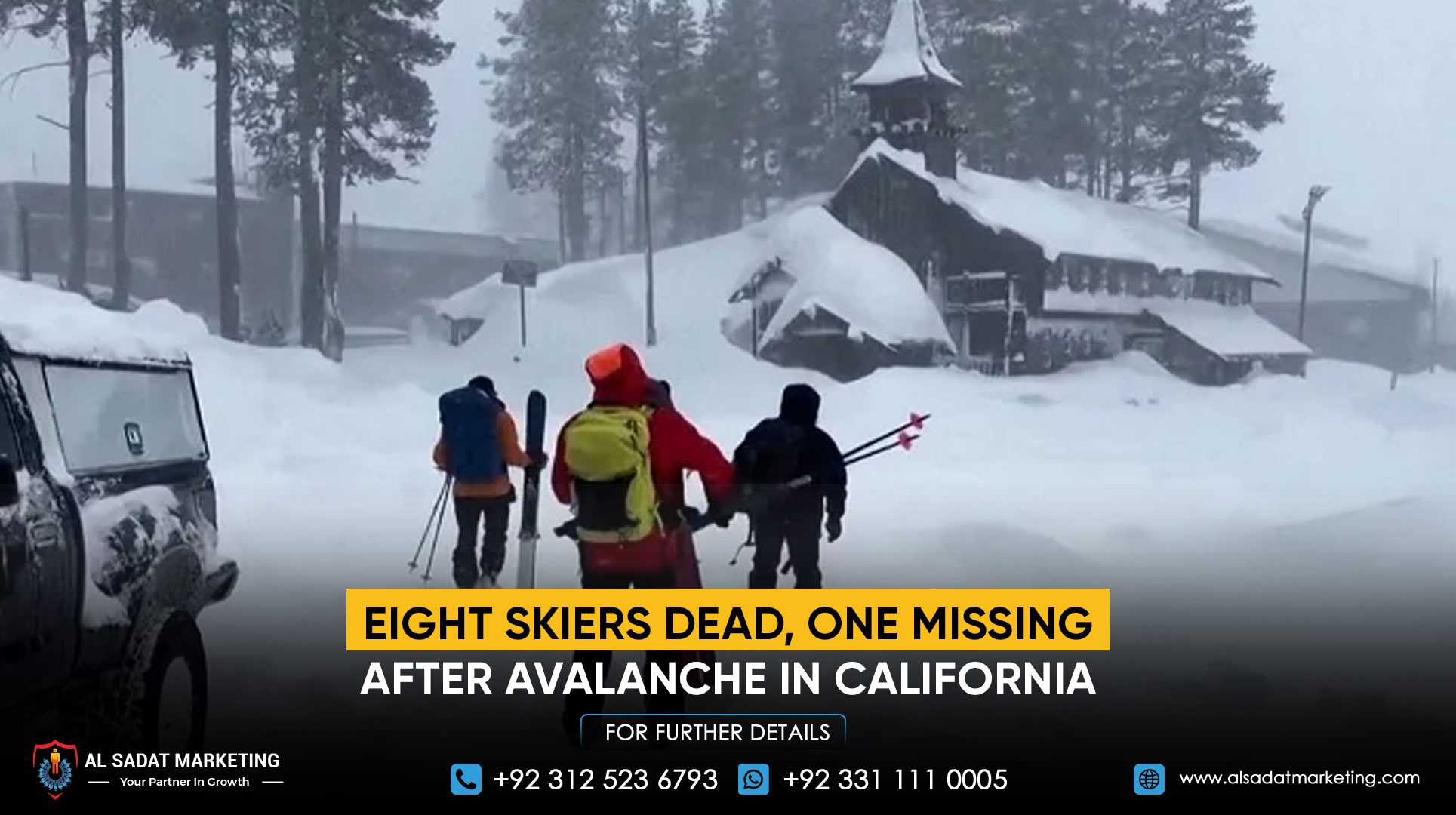 Eight Skiers Dead, One Missing After Avalanche in California