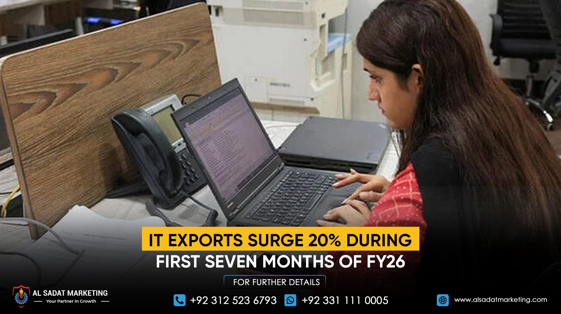 IT Exports Surge 20% During First Seven Months of FY26