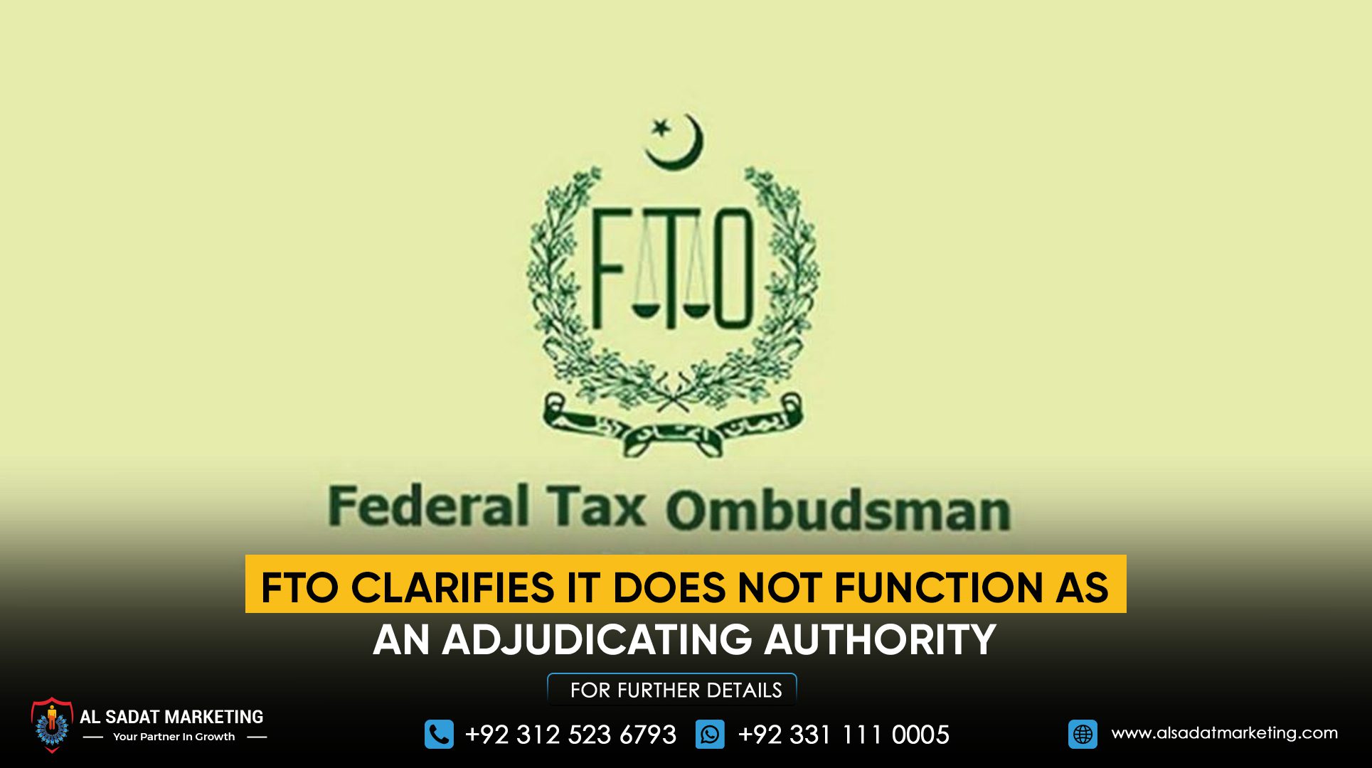 FTO Clarifies It Does Not Function as an Adjudicating Authority